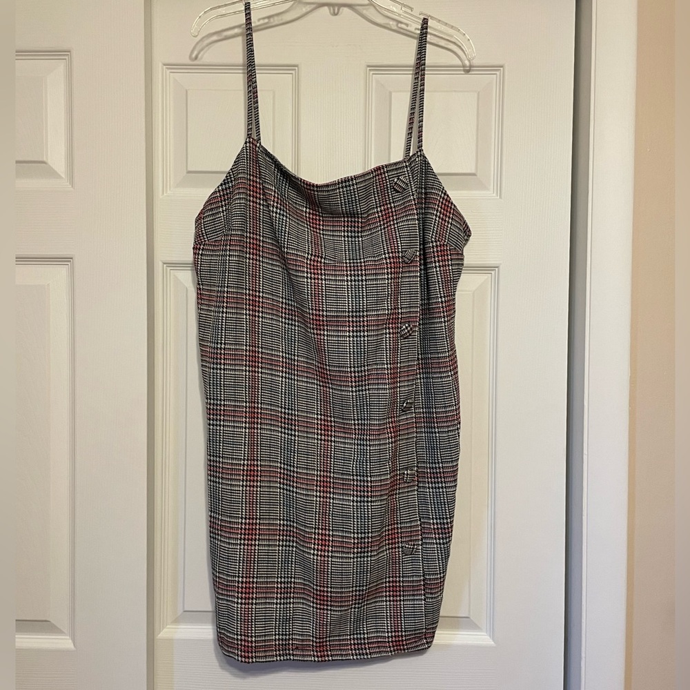 Brand New ASOS Plaid Mini Dress - Size 14